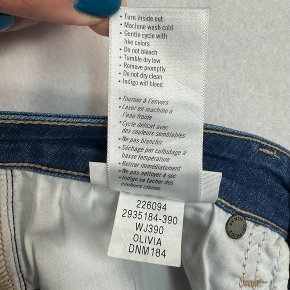 Paige Verdugo Crop Womens Size 28 Mid Rise Dark Wash - Picture 5 of 11